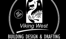 Draftsman Darwin | Viking West Logo