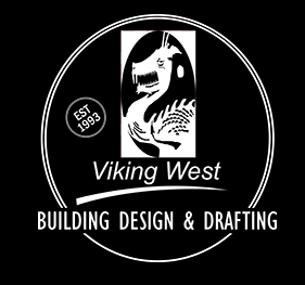 Draftsman Darwin | Viking West Logo
